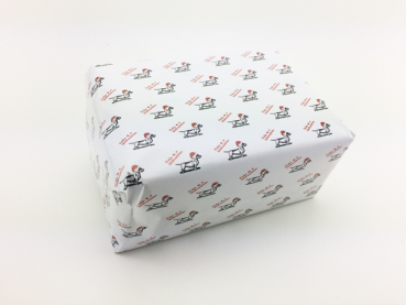 Geschenkpapier Weihnachten Rauhhaaardackel